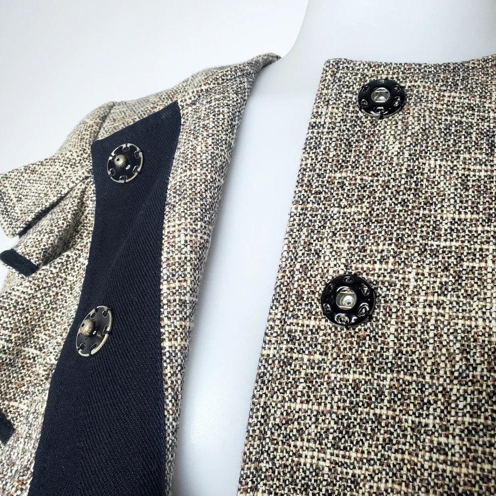 🚫SOLD - RED Valentino RARE Ruffled Tweed Blazer Jacket - Picture 7 of 14